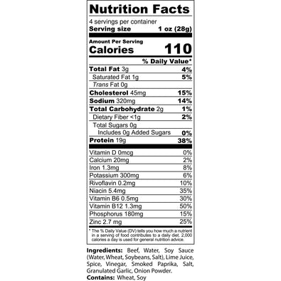 Hot & Spicy Beef Jerky / 1