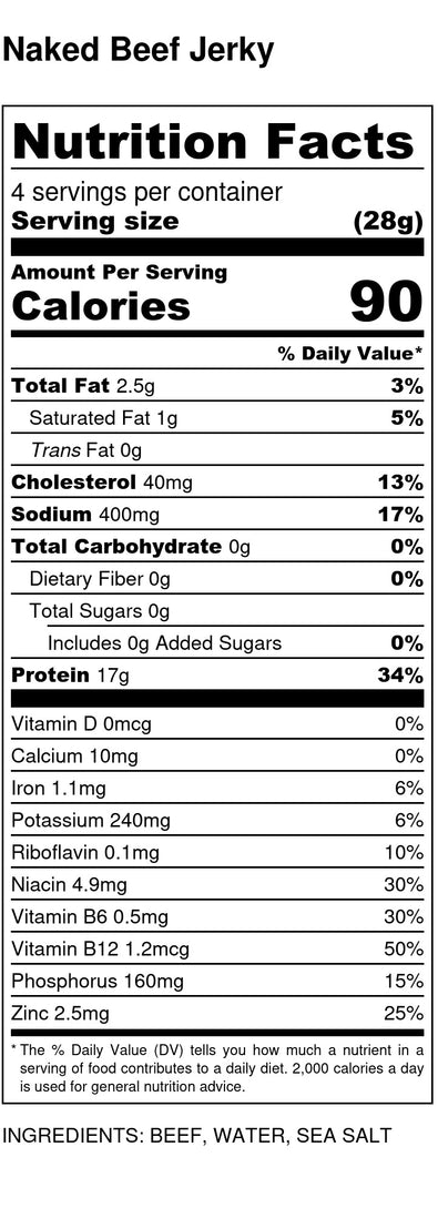 Naked Beef Jerky / 1